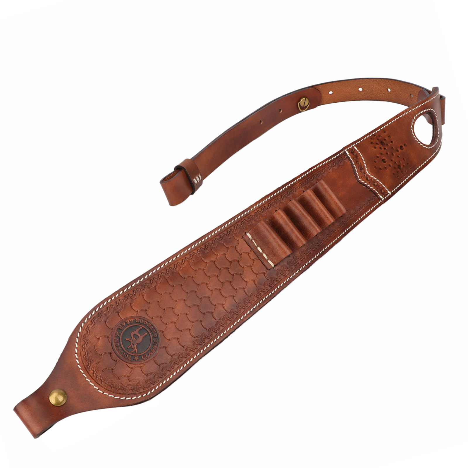 Rifle Sling Swivel - Tourbon Vintage Leather Ammo Holder Rifle