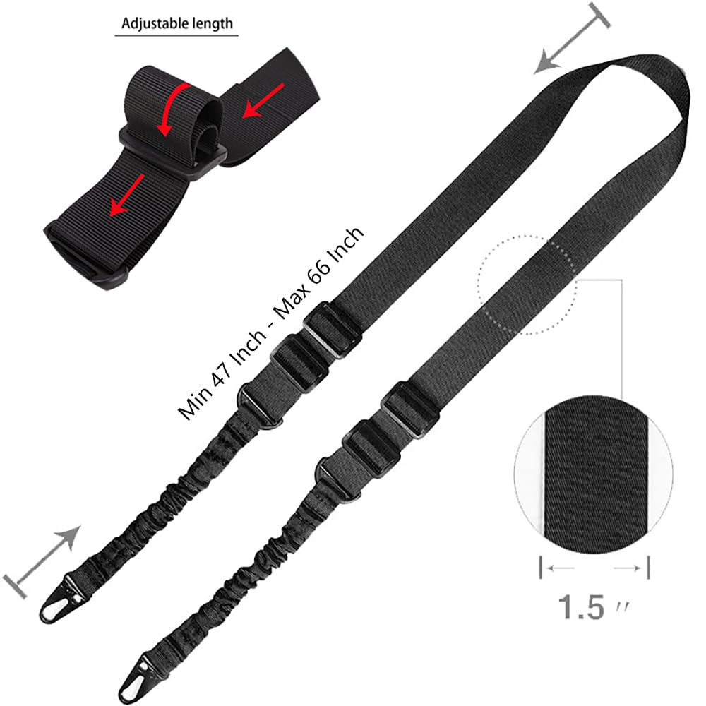 Rifle Sling Swivel - Tactical Two Point Sling with 2