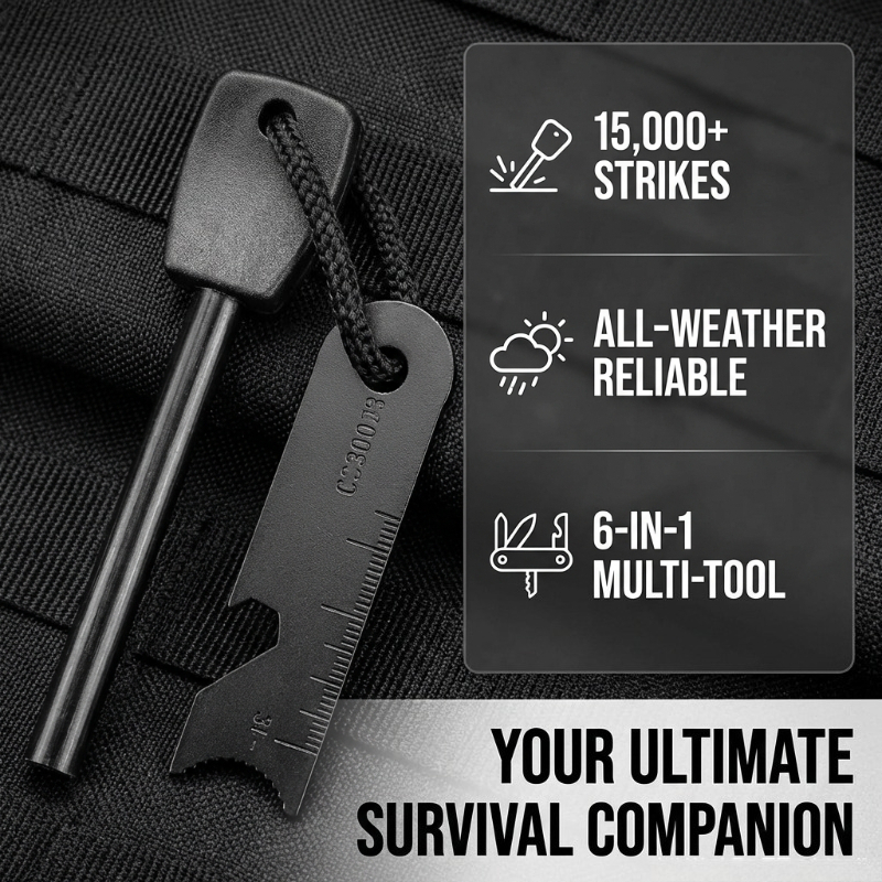 Multi-Function Wooden Handle M - Fire Starter Waterproof review and price