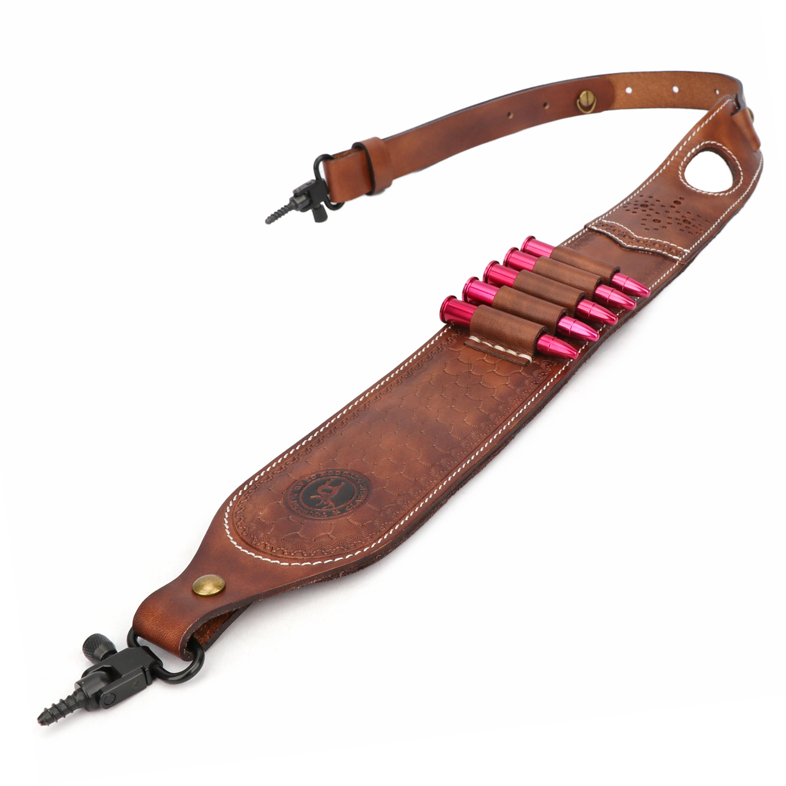 Tourbon Vintage Leather Ammo H - Rifle Sling Swivel review and price