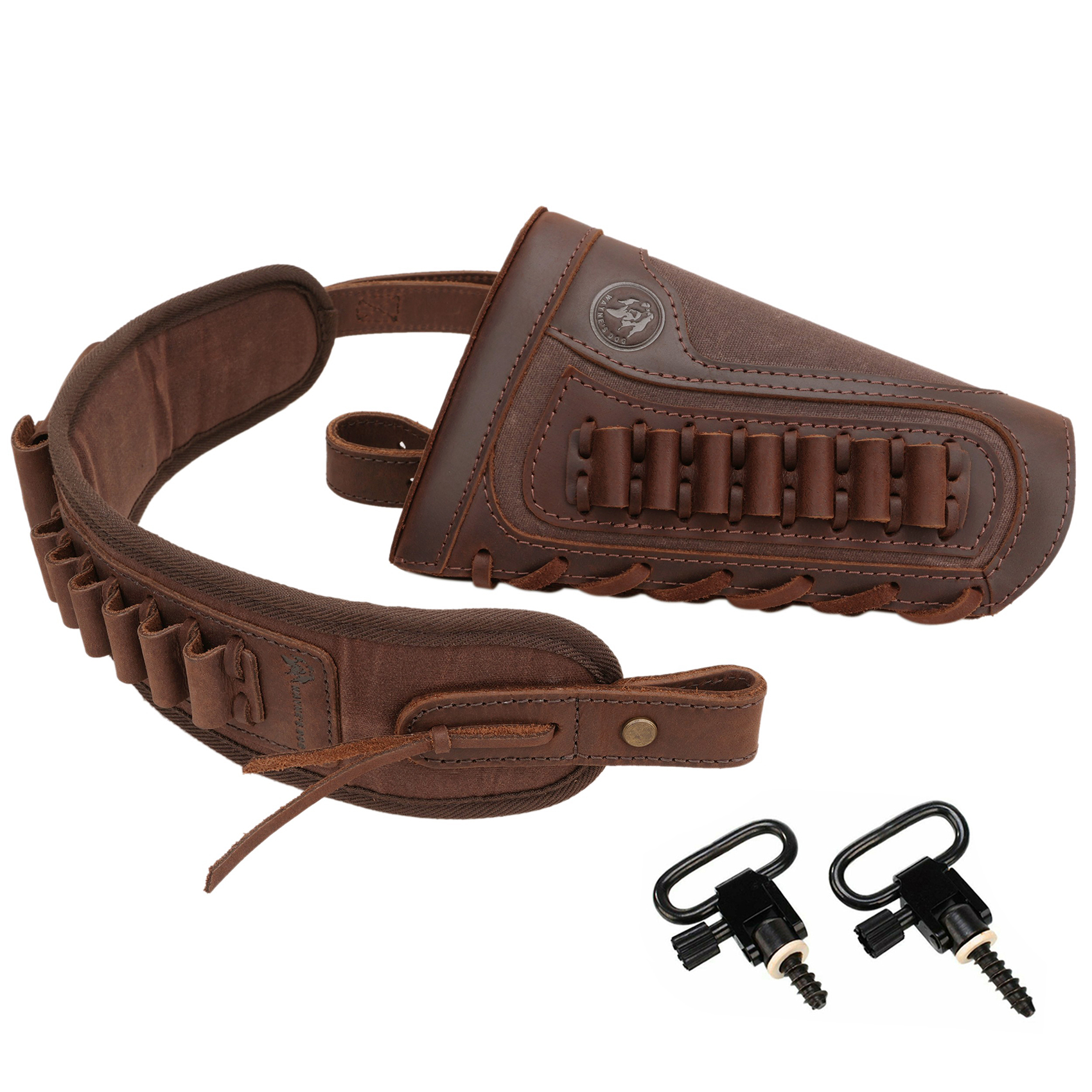 Tactical Leather Buttstock Amm - Rifle Sling Swivel review and price