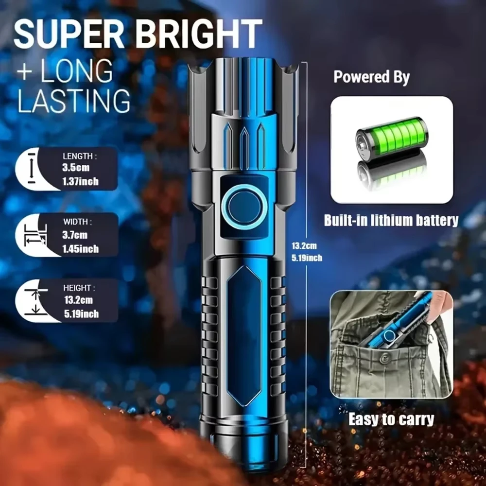 Super Bright LED Flashlight US - Tactical Flashlight Rechargeable review and price