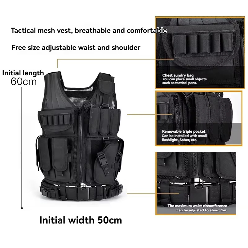 Adjustable Breathable Grid Tac - Outdoor Hunting Vest review and price
