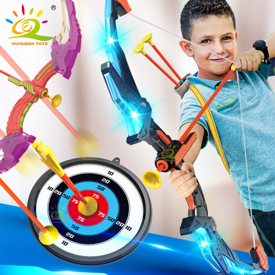 Children Bow and Arrow LED Lig - Hunting Outdoor Boys review and price