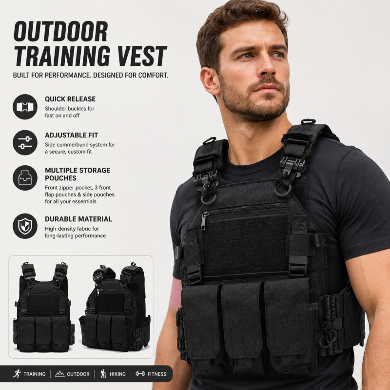 Tactical Vest Polyester Carrie - Outdoor Hunting Vest review and price