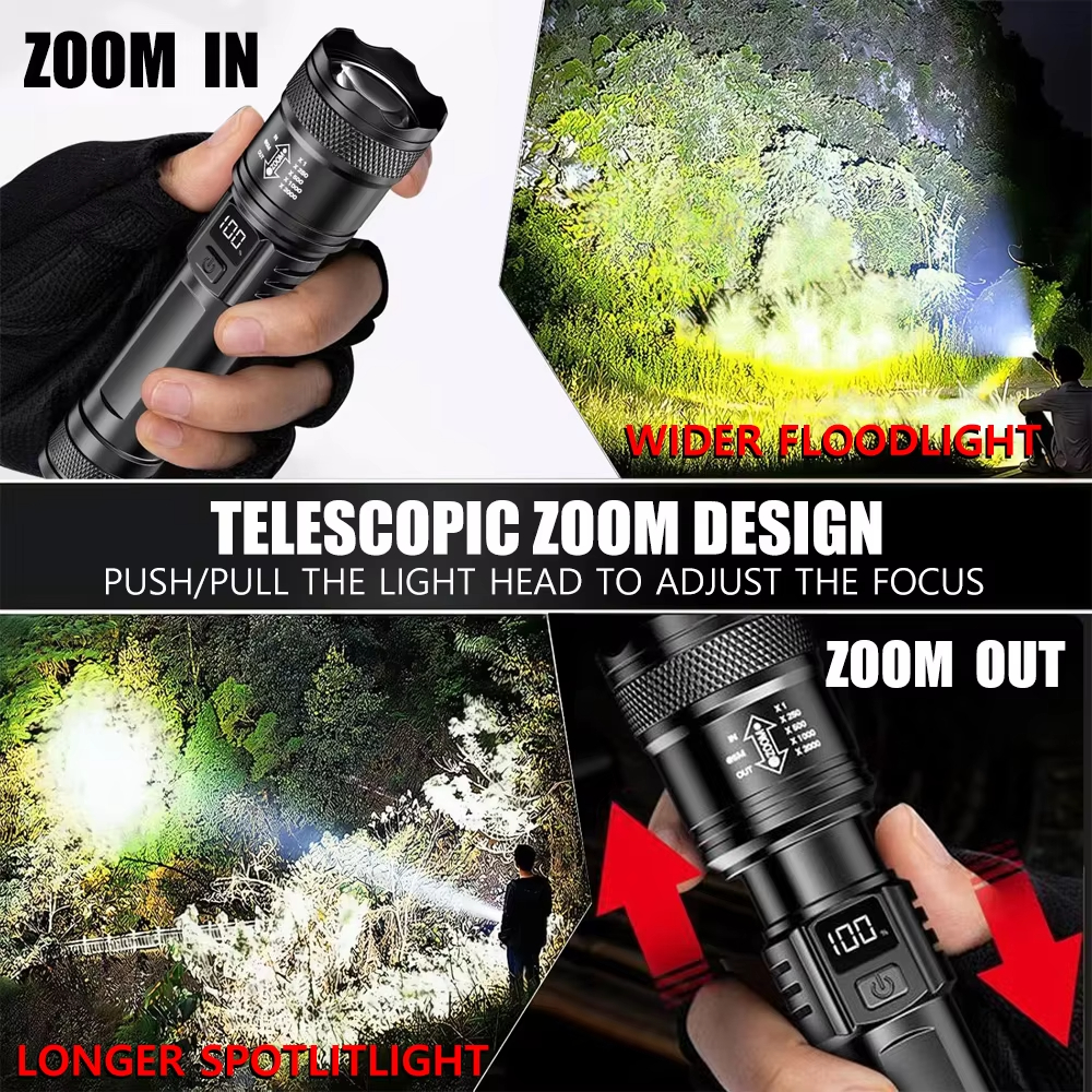 100000LM Ultra-bright Flashlig - Tactical Flashlight Rechargeable review and price