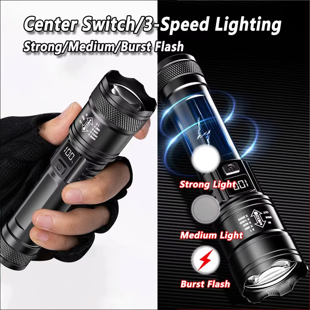 100000LM Ultra-bright Flashlig - Tactical Flashlight Rechargeable review and price