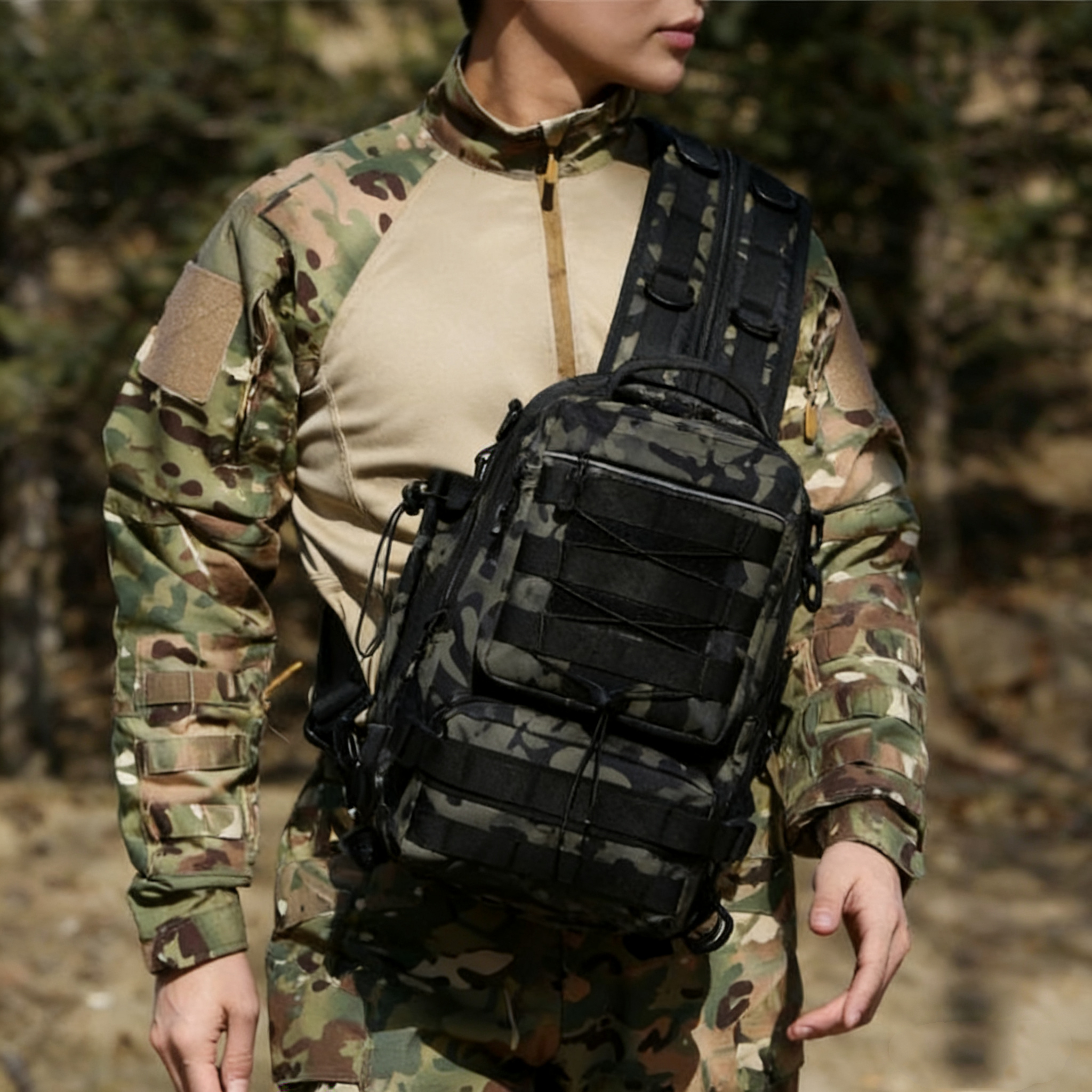 Men Outdoor Shoulder Fishing L - Outdoor Hunting Gear Storage review and price
