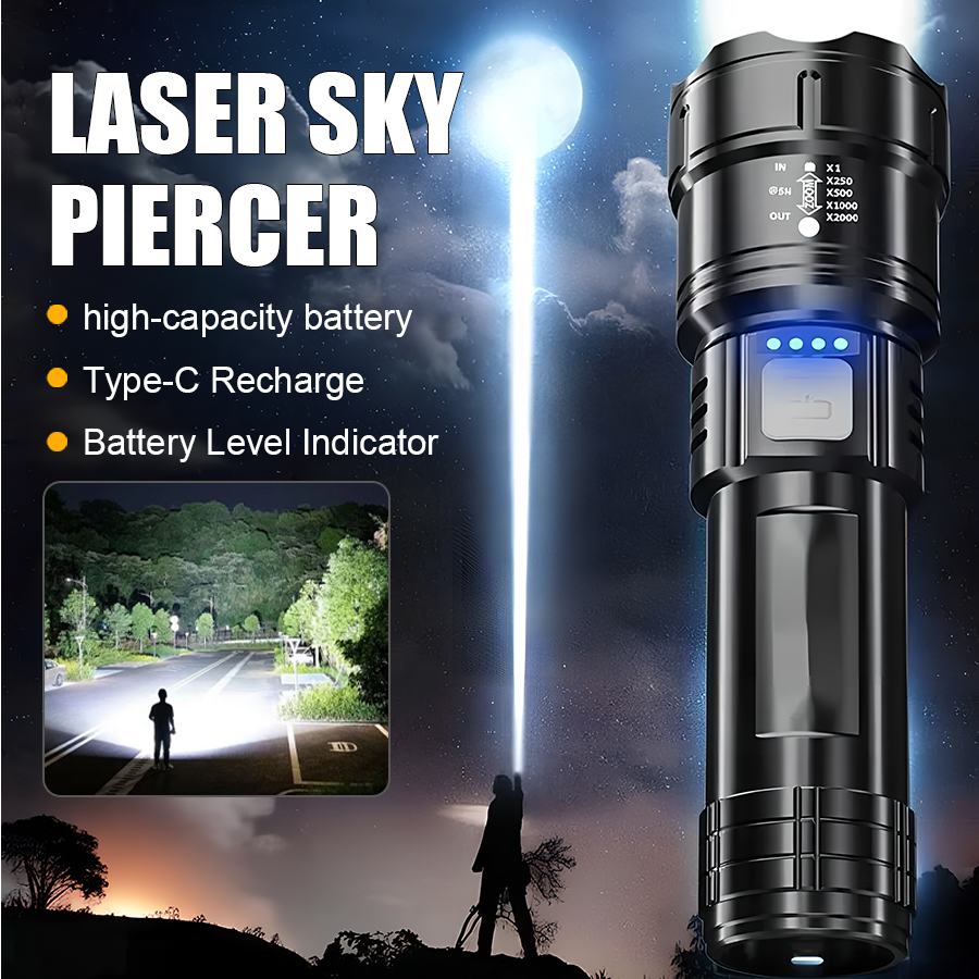 High Power P50 LED Flashlight  - Tactical Flashlight Rechargeable review and price