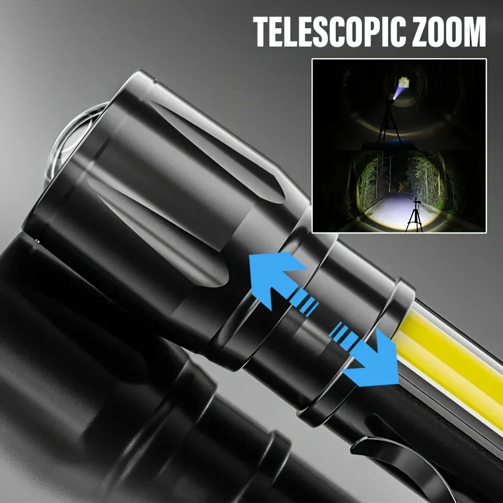 Portable COB+LED Camping Light - Tactical Flashlight Rechargeable review and price