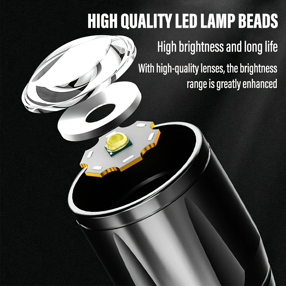 Portable COB+LED Camping Light - Tactical Flashlight Rechargeable review and price
