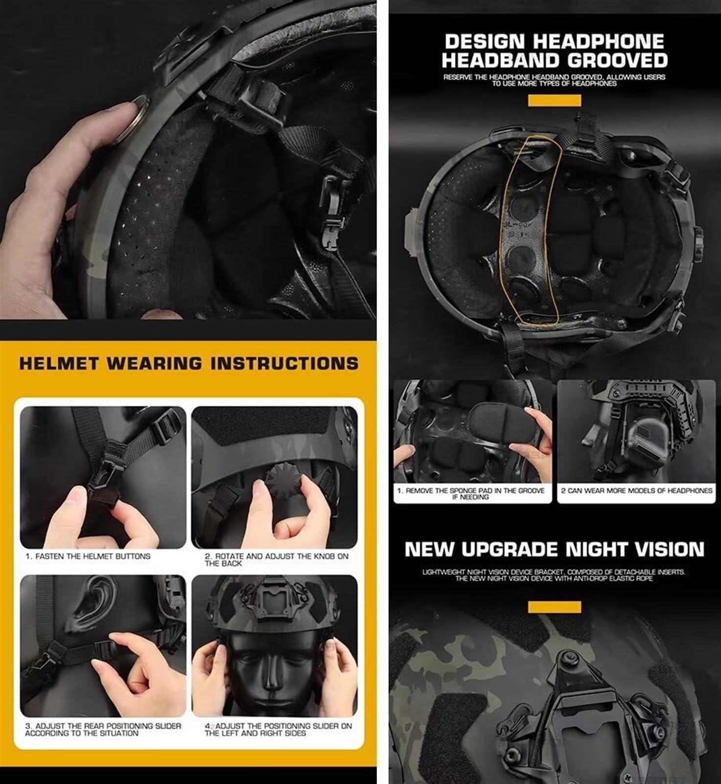 Airsoft Helmet Set with Noise  - Outdoor Hunting Movies review and price