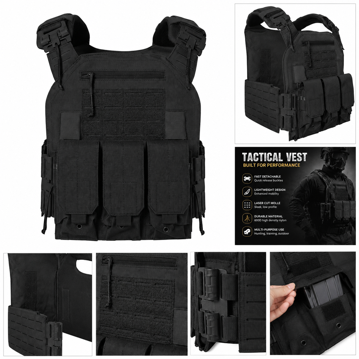 Tactical vest, quick disassemb - Outdoor Hunting Vest review and price