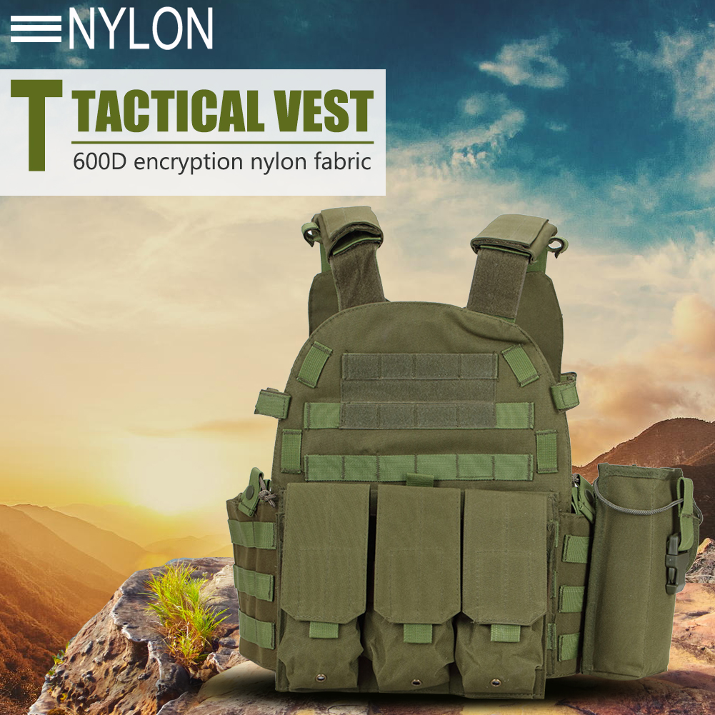 600D Nylon Tactical Vest MOLLE - Outdoor Hunting Vest review and price