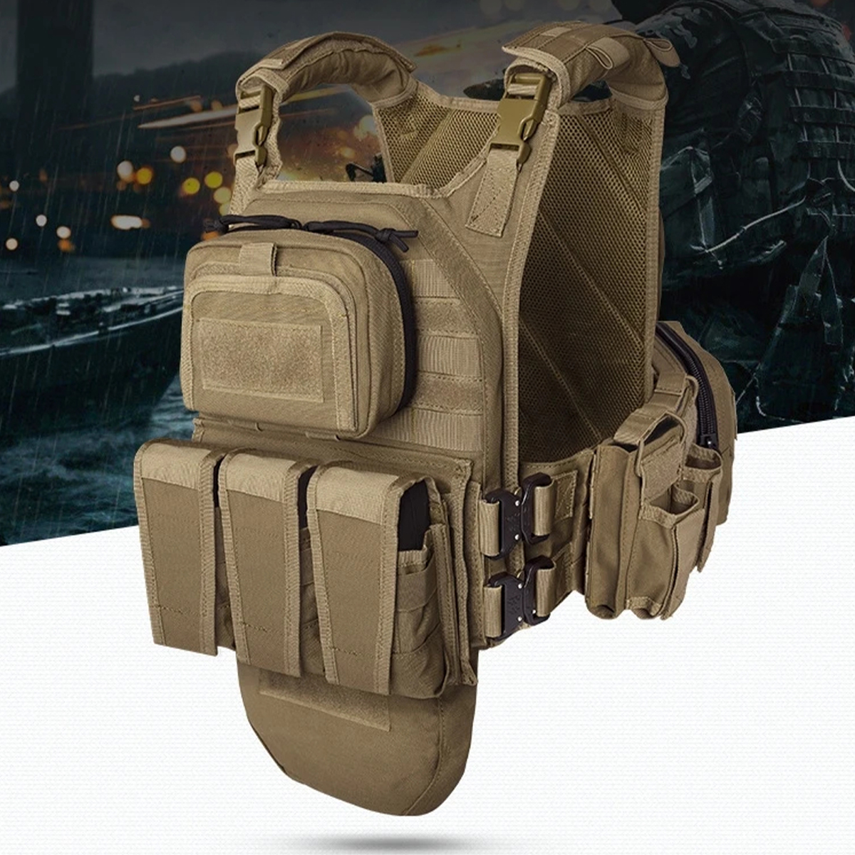 Tactical Hunting Vest Multifun - Outdoor Hunting Movies review and price