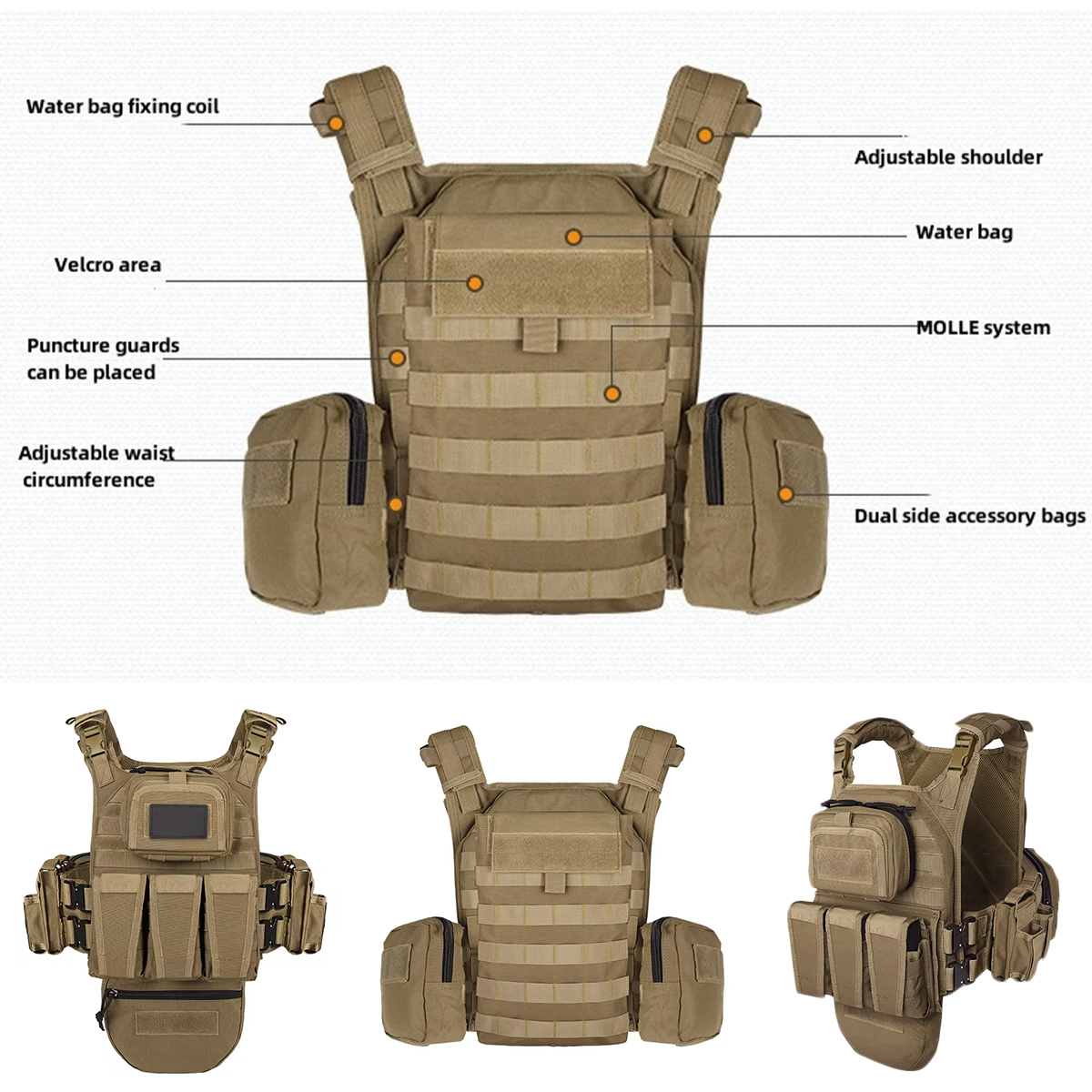 Tactical Hunting Vest Multifun - Outdoor Hunting Movies review and price