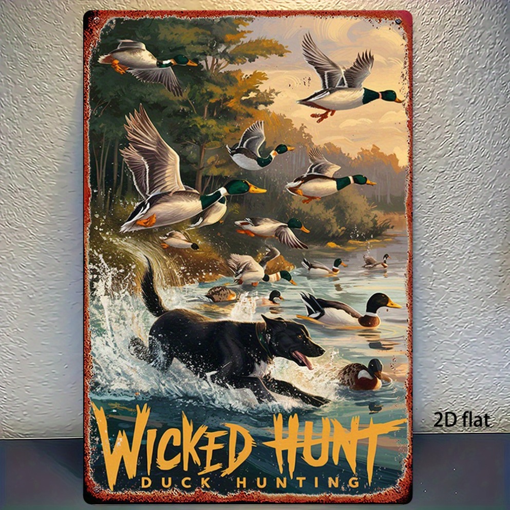 2D Flat Vintage Hunting Duck M - Wildman Hunting & Outdoor Linton'S Corner Silver Lakes review and price