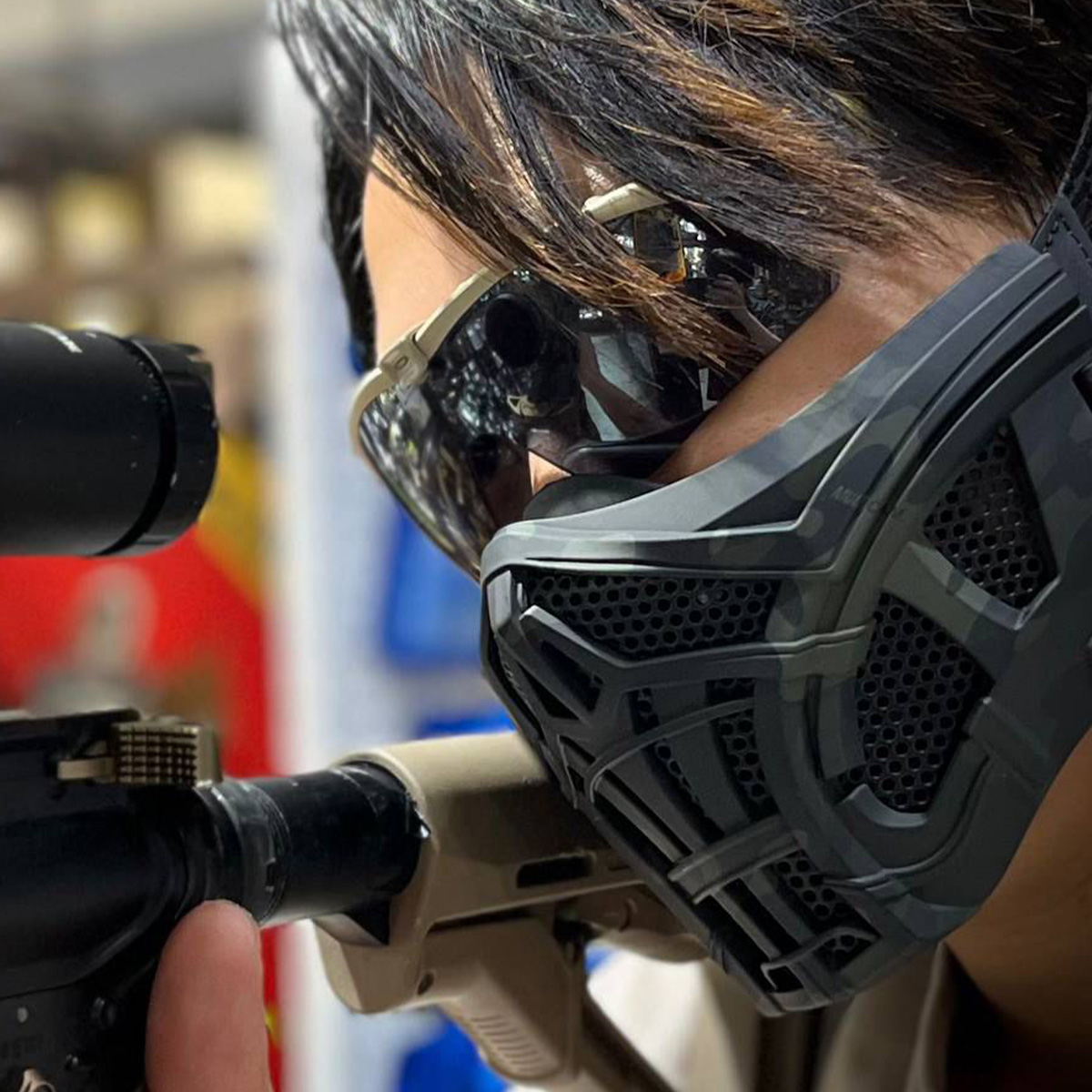 Tactical Airsoft Mask Protecti - Outdoor Hunting Movies review and price