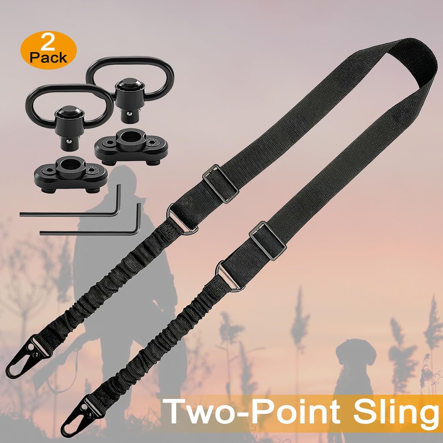 2 Point QD Rifle Sling with Le - Rifle Sling Swivel review and price
