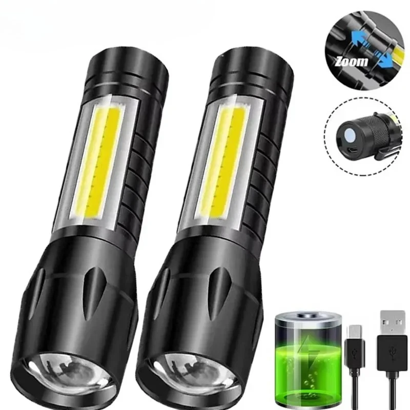 Portable COB+LED Camping Light - Tactical Flashlight Rechargeable review and price