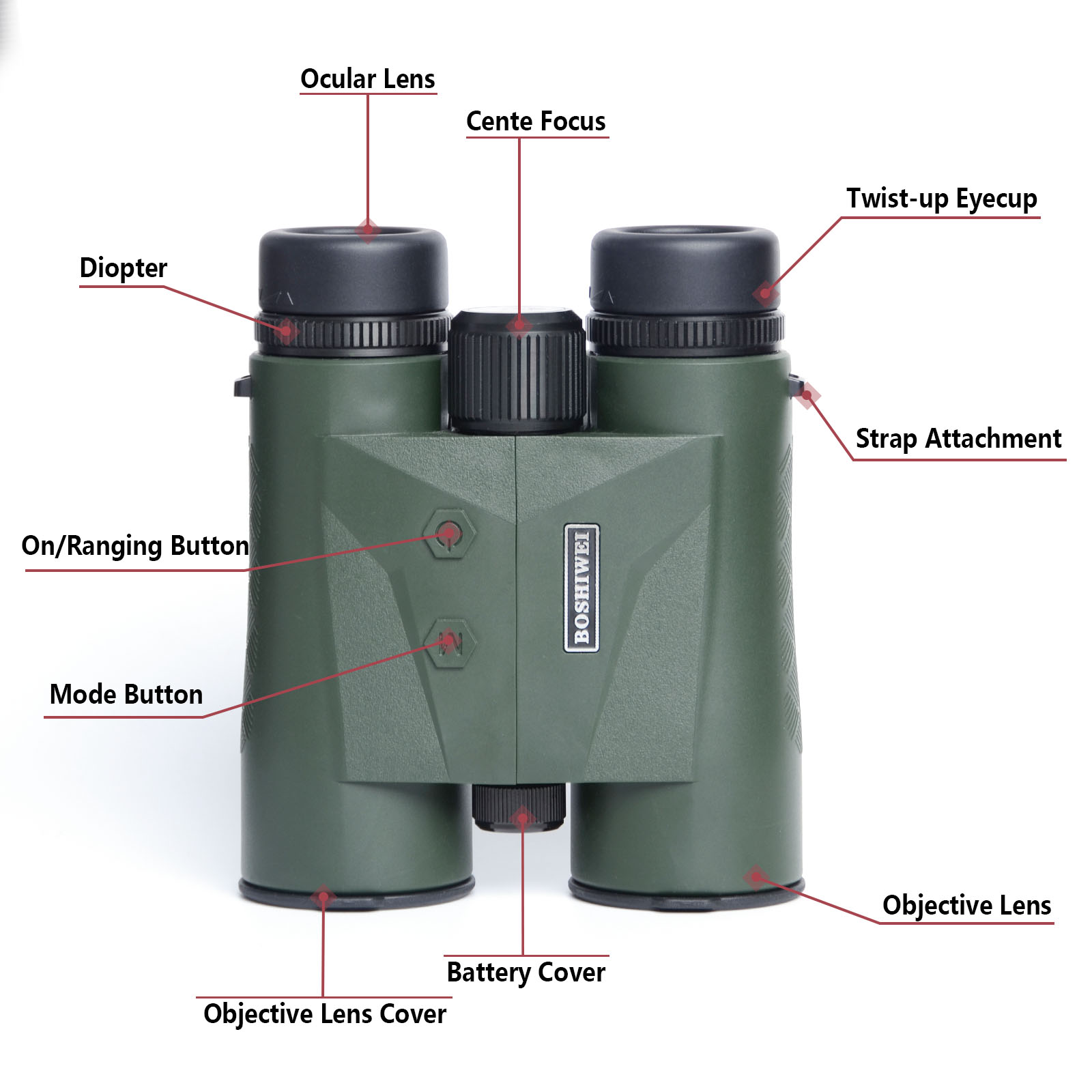 BOSHIWEI 10x42 Laser Rangefind - Rangefinder Laser Hunting review and price