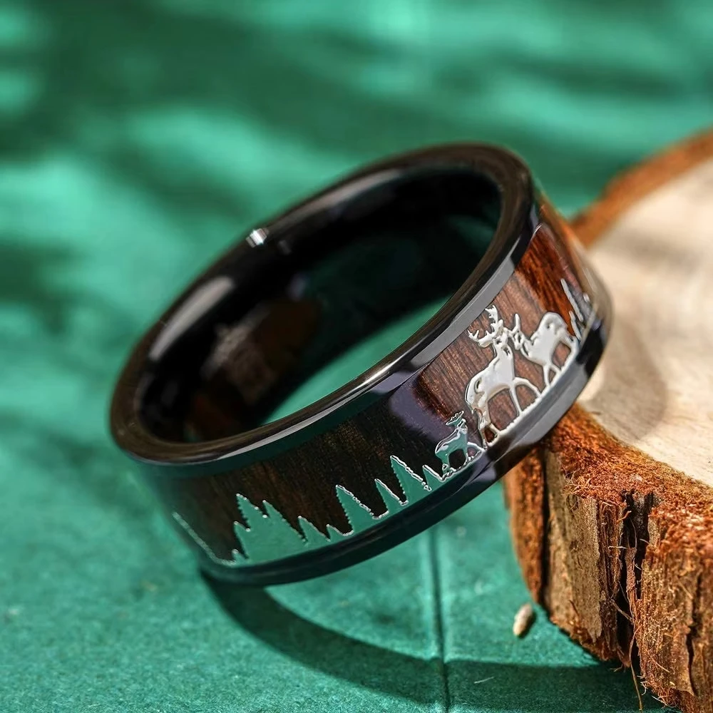 Fashion 8mm Koa Wood Inlay Dee - Wildman Hunting & Outdoor Linton'S Corner Silver Lakes review and price